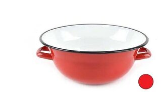 krajáč d26cm (3,0l) červený, smalt