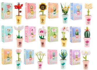 Klocki Kwiatek w doniczce mix Klocki Kwiatek w doniczce mix