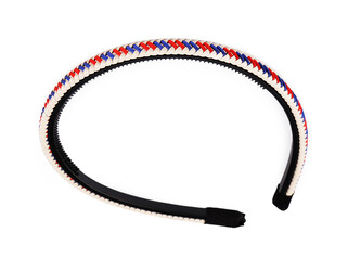 Čelenka do vlasů proplétaná - 1 ks - 3 modrá červená