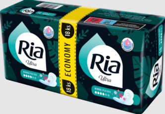 Ria dámské vložky Ultra Normal Plus Deo Duopack, 18 ks