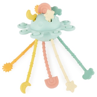 Bieco - Silikonová motorická hračka s aktivitami - eucalyptus