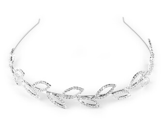 Štrasová čelenka do vlasů - 1 ks - crystal