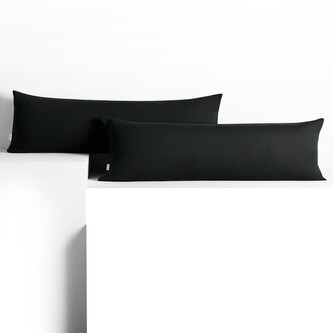 Povlaky na polštáře DecoKing Amber černé, velikost 40x145*2