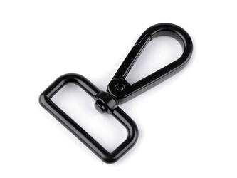 Kovová karabina s obrtlíkem průvlek 30 mm - 20 ks - 5 černý lak