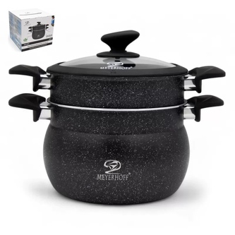 Hrnec nepřilnavý napařovací s poklicí ¤24cm  MEYERHOFF