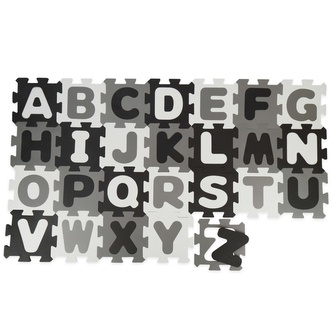 Bieco - Pěnová hrací podložka s abecedou - puzzle black & white - 26 ks Bieco - Pěnová hrací podložka s abecedou - puzzle black & white - 26 ks