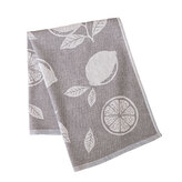 Bavlněná utěrka CYTRYNKA šedá 100% bavlna 50x70 cm MyBestHome