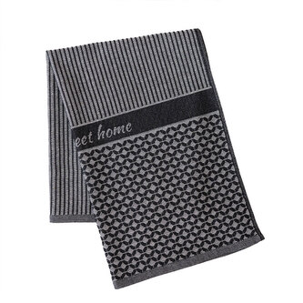 Bavlněná utěrka SWEET HOME černá 100% bavlna 50x70 cm MyBestHome