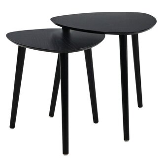 HOMESTYLING Odkládací stolek sada 2 ks černá KO-KR8000100