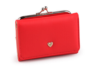 Dámská / dívčí peněženka 9x13 cm - 1 ks - 3 červená