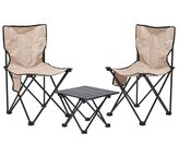 PROGARDEN Kempingový nábytek skládací stůl + 2 židle KO-X51000030