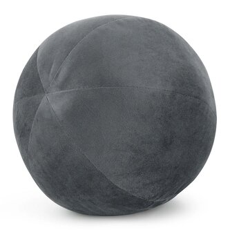 Dekorační polštářová koule - objímací polštář GAJANA šedá O 24 cm Mybesthome