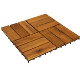 PROGARDEN Dřevěné terasové dlaždice sada 9 ks Kachle KO-VN2000060