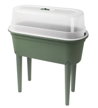 PROGARDEN Truhlík s krytem vyvýšený 77 x 38 x 84 cm zelený KO-Y54197490