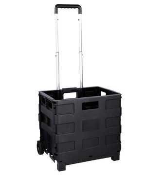 KINZO Přepravka skládací na kolečkách s výsuvnou rukojetí ED-205703