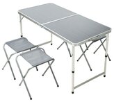 PROGARDEN Kempingový nábytek skládací stůl + 4 židle KO-LF9000100