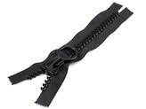 Kostěný zip extra velký No 20 délka 25 cm - 1 ks - černá