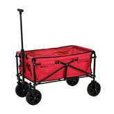 PROGARDEN Plážový vozík skládací červená KO-LE9000030