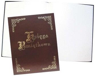 Księga pamiątkowa 255x320 100 k. brązowa, Warta