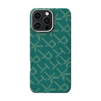 Pitaka Tactile Woven Case, PTK Red/Gold - iPhone 16 Pro Max