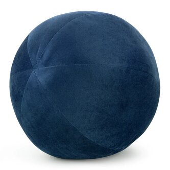 Dekorační polštářová koule - objímací polštář GAJANA tmavě modrá O 24 cm Mybesthome