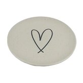 Keramický talíř srdce X6977-26