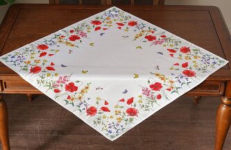 Vzorovaný ubrus na stůl SPRING MEADOW III. 85x85 cm Mybesthome