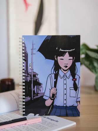 Zeszyt w kropki - japoński. Dziewczyna