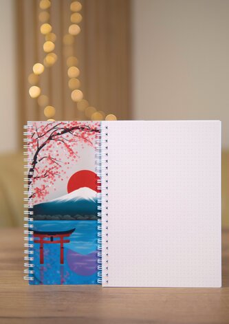 Zeszyt w kropki - japoński. Widok - Fuji