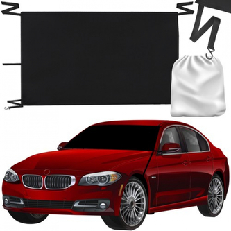 Textilní clona na čelní sklo Xtrobb 165x110 cm - černá