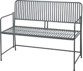 PROGARDEN Zahradní lavice BISTRO 118 cm antracit KO-X71000570