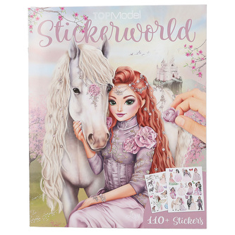 Kreativní sešit Top Model Stickerworld, Lexy s koněm, 110+ samolepek