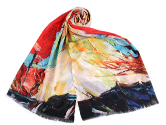 Bavlněný šátek / šála 70x170 cm - 1 ks - 8 žlutá