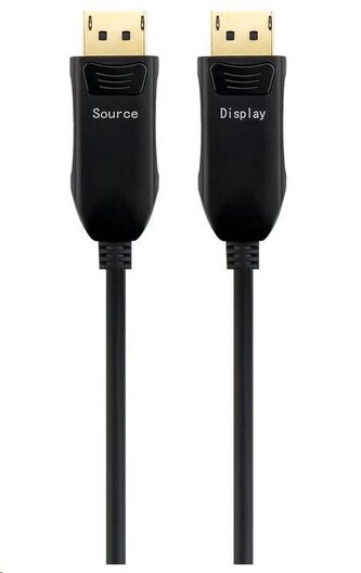 PREMIUMCORD Optický DisplayPort 1.4 přípojný kabel M/M, zlacené konekt. 25m PREMIUMCORD Optický DisplayPort 1.4 přípojný kabel M/M, zlacené konekt. 25m