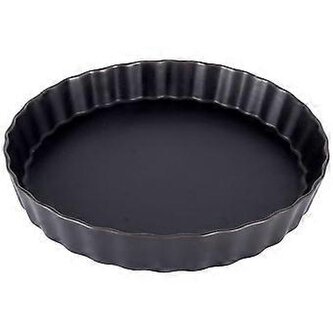 forma koláč d25cm, černý porcelán