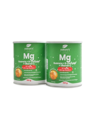 Natures Finest - Guarana + Magnesium + B-Complex + VitaminC 2 x 150g duopack