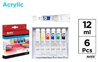 Farba akrylowa 12ml 6 kolorów