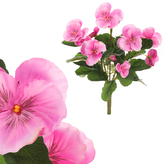 Maceška - umělá kytice, růžová