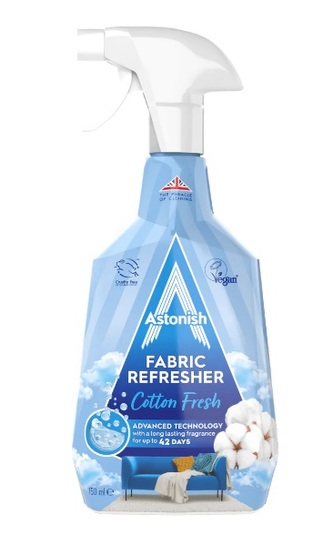 Osvěžovač textilu s vůní Cotton Fresh 750ml Astonish