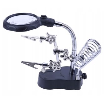 Držák s lupou a LED osvětlením – třetí ruka pro přesnou práci