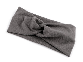 Dámská čelenka soft fleece křížená - 1 ks - 3 šedá