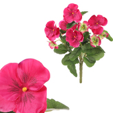 Maceška - umělá kytice, tmavě růžová