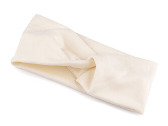 Dámská čelenka soft fleece křížená - 1 ks - 1 krémová světlá