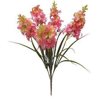 Umělá kytice mečíků růžová