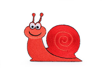 Nažehlovačka zvířata - 1 ks - 3 červená šnek