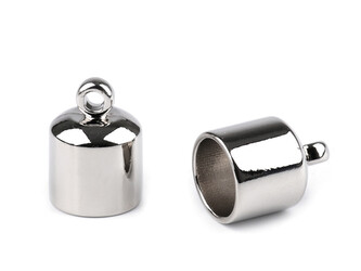 Kovová koncovka na šňůru Ø11 mm - 10 ks - 1 nikl