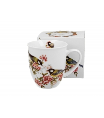 Porcelánový hrnek - sýkorky, 400 ml Porcelánový hrnek - sýkorky, 400 ml