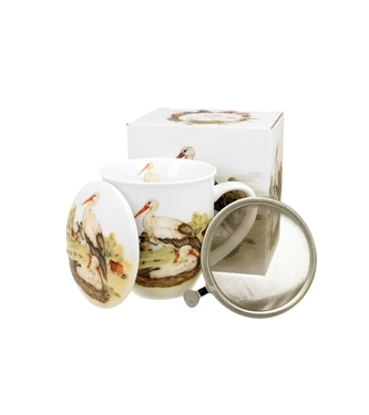 Porcelánový byliňák - čápi, 400 ml Porcelánový byliňák - čápi, 400 ml