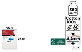 Podobrazie 18x24x3,5cm 380G/m2 Podobrazie 18x24x3,5cm 380G/m2