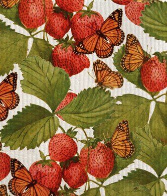 Hadřík na mytí nádobí Strawberry & Butterfly